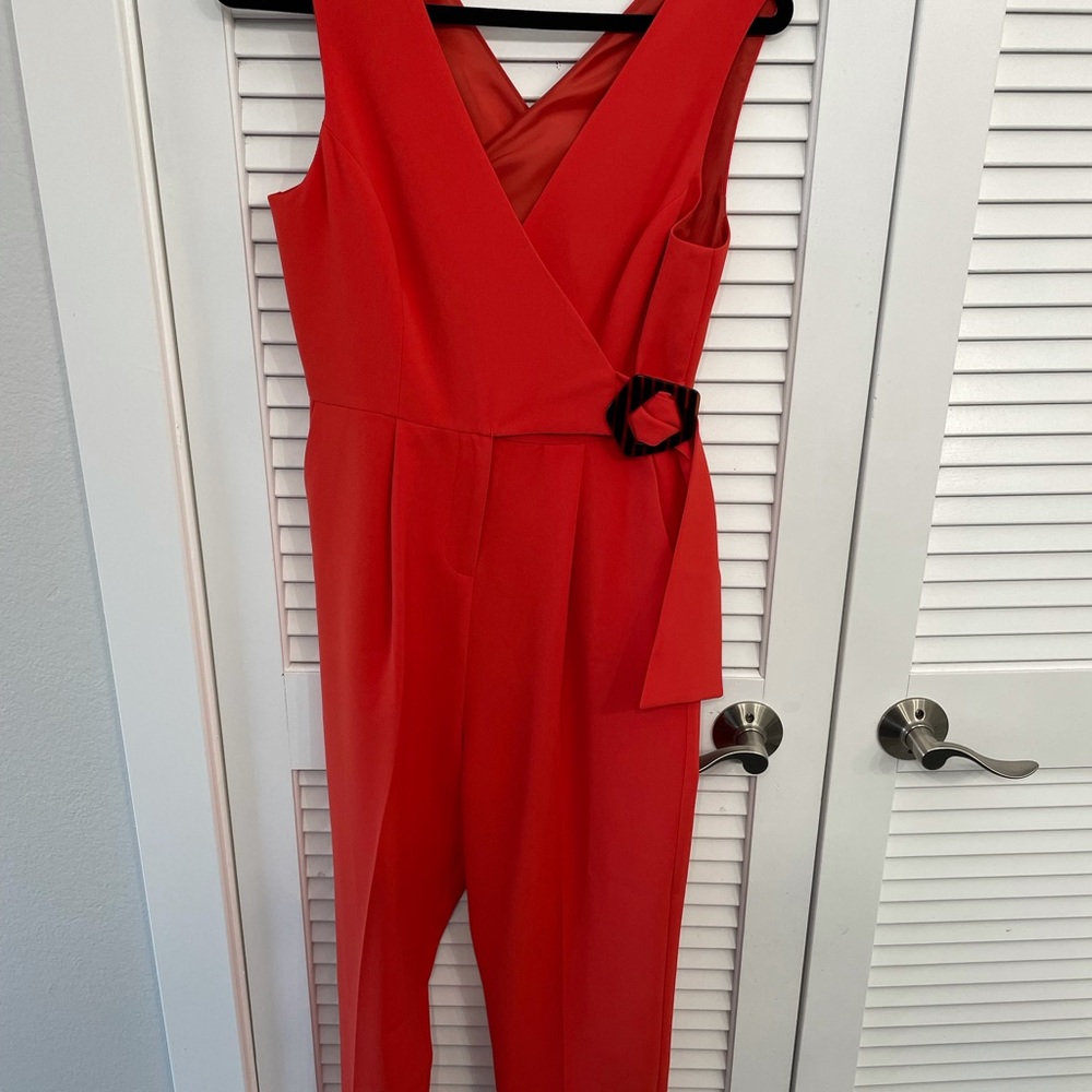 NWT Topshop Red Jumpsuit